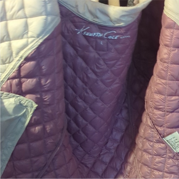 Kenneth Cole New York Off White Quilted Puffer Jacket NWT - Picture 6 of 9